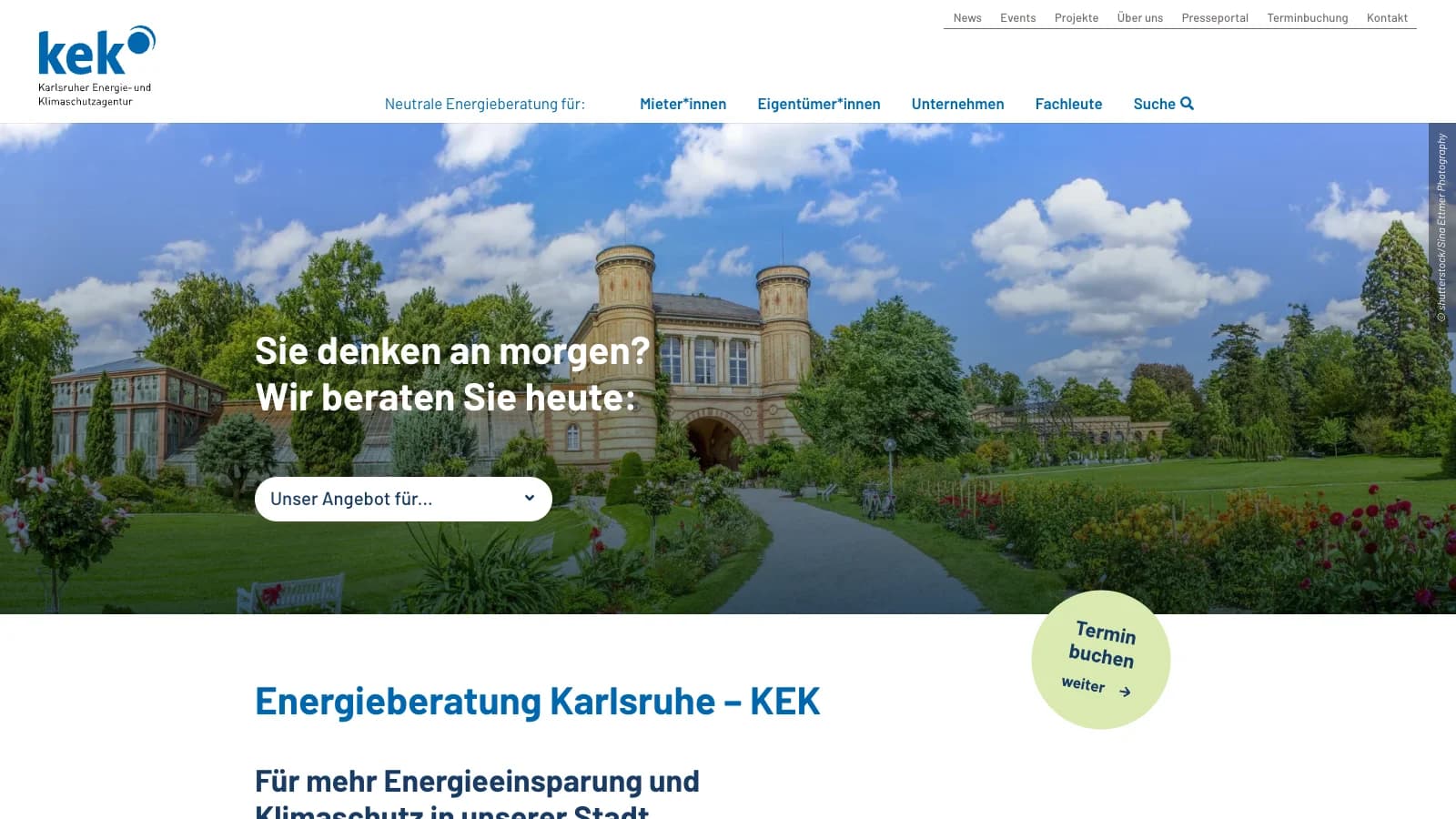 Vorschau der Website kek-karlsruhe.de