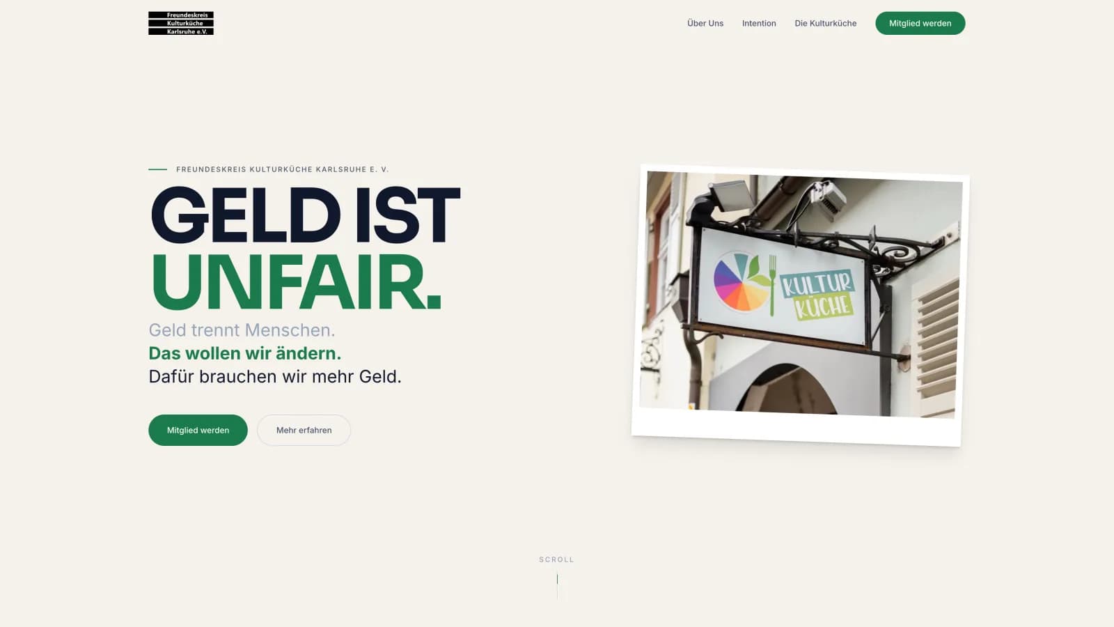 Vorschau der Website freundeskreis-kulturkueche-karlsruhe.de